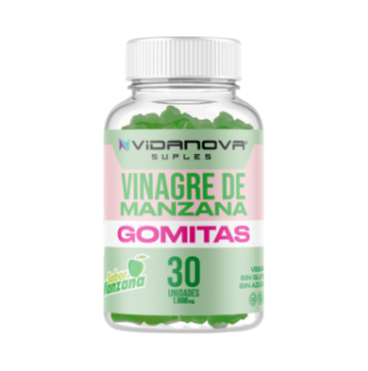 Gomitas Vinagre de Manzana 1000mg – Control de Peso y Digestión (60 Gomitas)