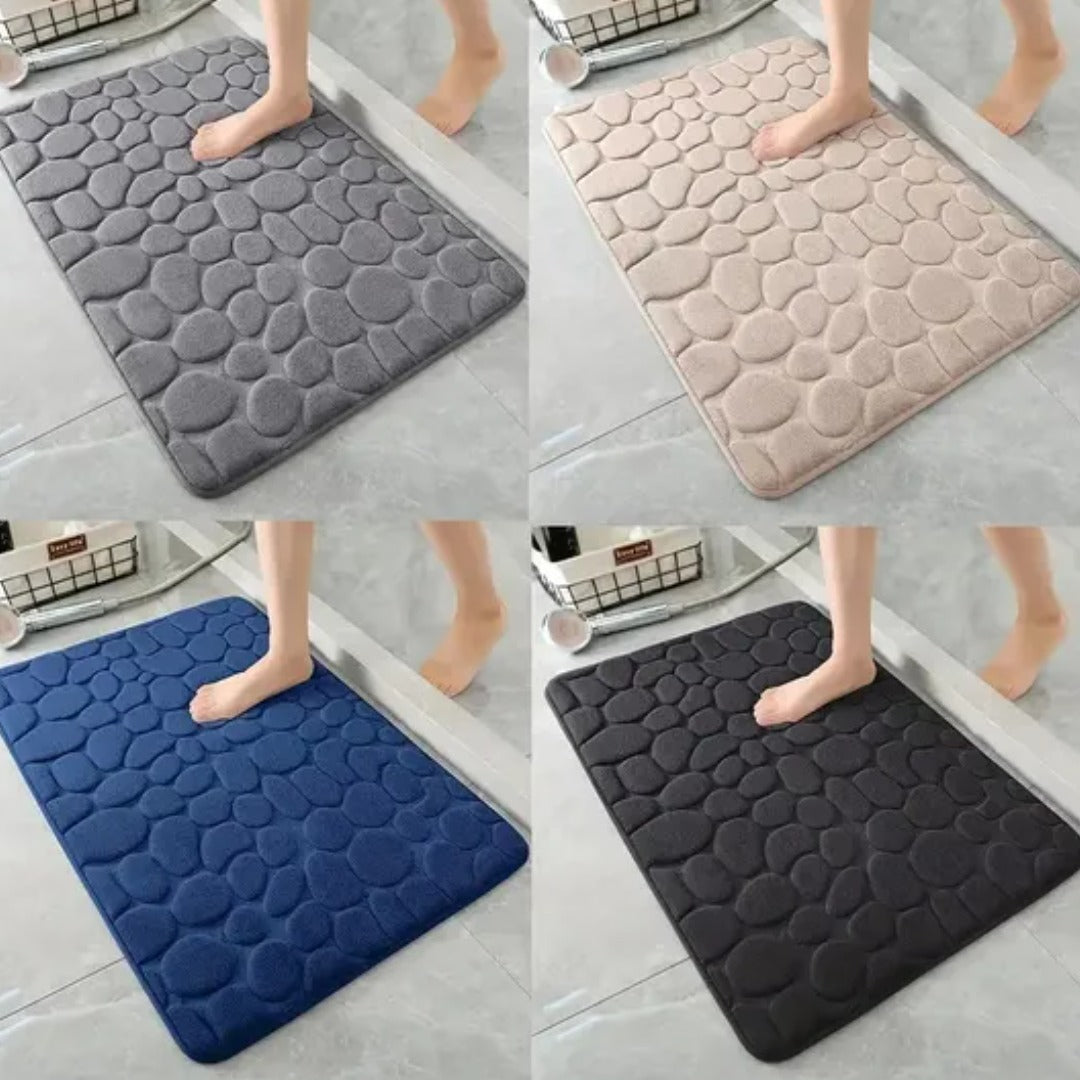 Alfombra antideslizante efecto piedra